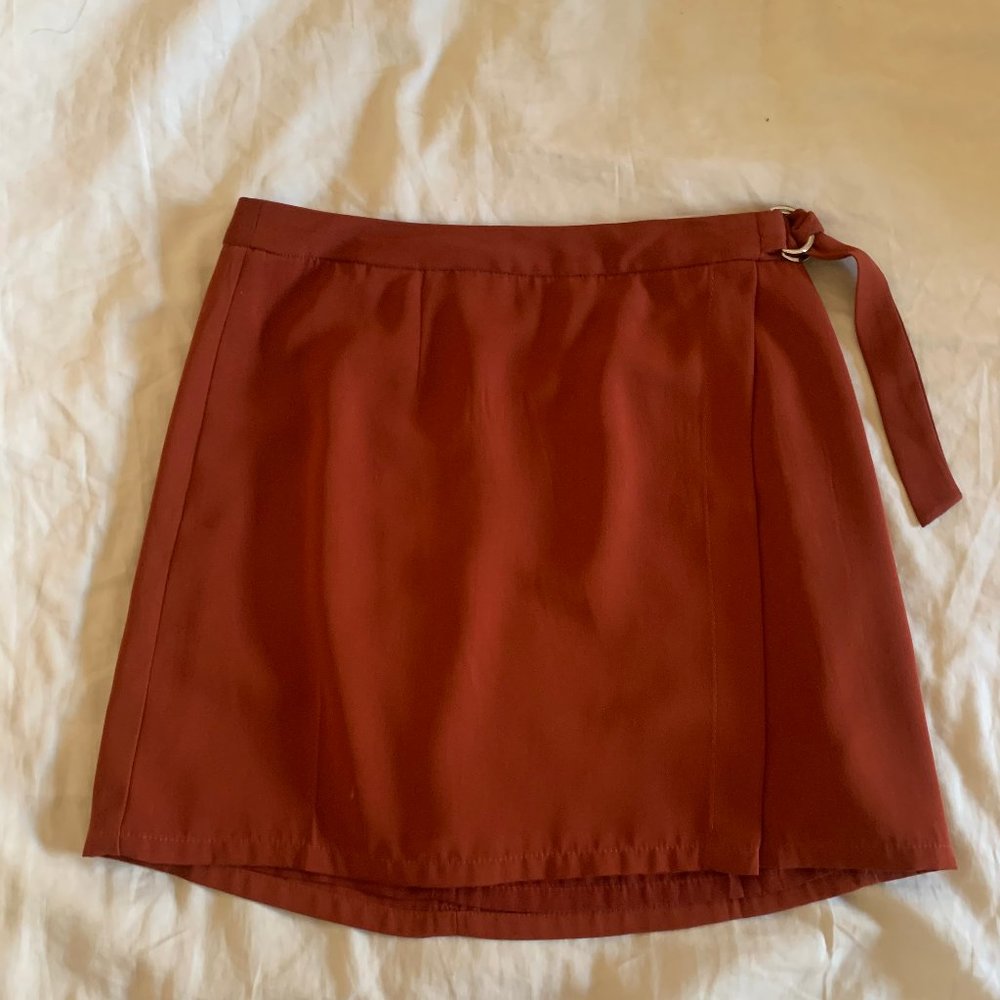 Burnt Orange Mini Skirt
